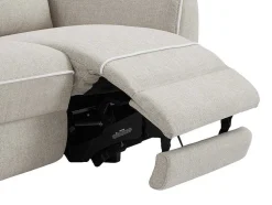 Elektrische Relax-Zitbank Met 3 Plaatsen In Beige Stof Macari