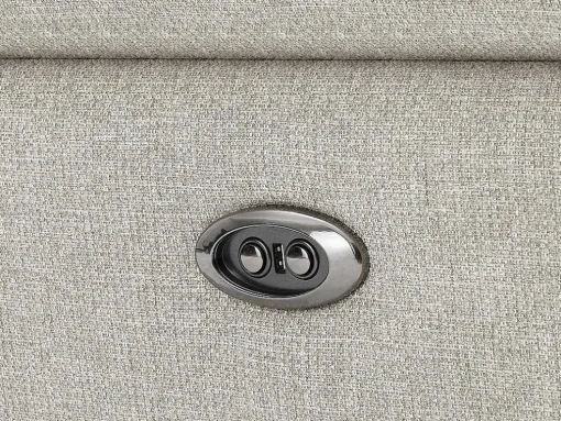 Elektrische Relax-Zitbank Met 3 Plaatsen In Beige Stof Macari