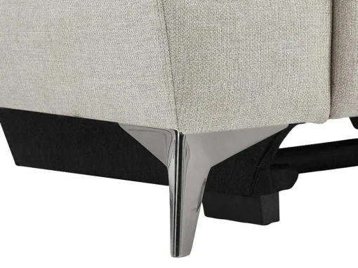 Elektrische Relax-Zitbank Met 3 Plaatsen In Beige Stof Macari