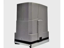 Elektrische Schuifpoort Van Aluminium Met Motieven - Halfopengewerkt - L.416 X H.180 Cm - Antraciet - Gregor
