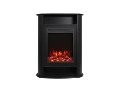 Elektrische Sfeerhaard - Met Mantel - L84 X D33 X H111 Cm - Zwart - Mombacho