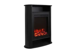 Elektrische Sfeerhaard - Met Mantel - L84 X D33 X H111 Cm - Zwart - Mombacho
