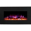 Elektrische Sfeerhaard Chandela - L84 X D14 X H45 Cm - Zwart