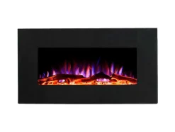 Elektrische Sfeerhaard Chandela - L84 X D14 X H45 Cm - Zwart