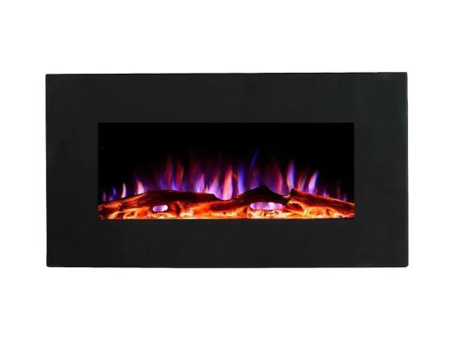 Elektrische Sfeerhaard Chandela - L84 X D14 X H45 Cm - Zwart