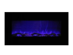 Elektrische Sfeerhaard Lalita - L110 X D14 X H49 Cm - Zwart