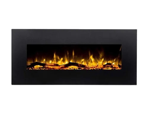 Elektrische Sfeerhaard Lalita - L110 X D14 X H49 Cm - Zwart