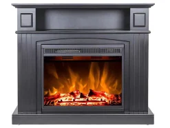 Elektrische Sfeerhaard Lopevi - L99 X D25 X H82,5 Cm - Zwart