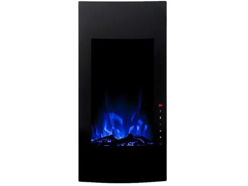 Elektrische Sfeerhaard Vulcano - L41 X D13 X H81 Cm - Zwart