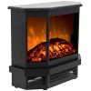 Elektrische Sfeerkachel Etna - L55,8 X D22,5 X H51,6 Cm - Zwart