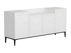 Ellaria Multifunctioneel Kabinet, Wit, Zwart, 160X42X75 Cm, Epikasa