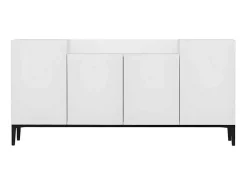 Ellaria Multifunctioneel Kabinet, Wit, Zwart, 160X42X75 Cm, Epikasa