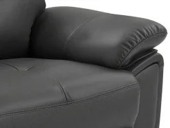 3- En 2-Zits-Relaxbank Van Grijs Leer Vineta