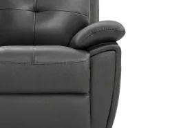 3- En 2-Zits-Relaxbank Van Grijs Leer Vineta