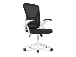 Ergonomische Bureaustoel Met Lendensteun, Verstelbare Armleuningen, Draaistoel Met Ademende Rugleuning Voor Kantoor