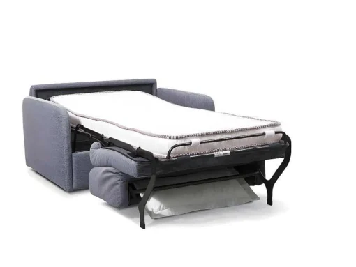 Express-Converteerbare Fauteuil In Stof Nadoa - Bed 100Cm - Lichtgrijs