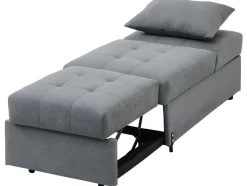 Fauteuil Aanpasbaar Van Stof Lesna - Grijs