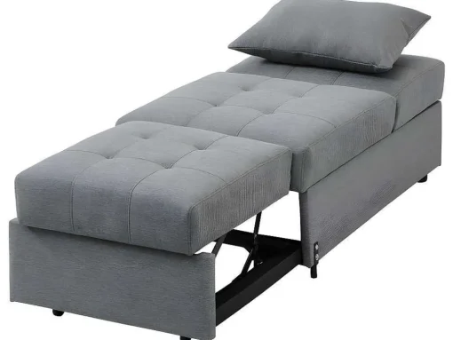 Fauteuil Aanpasbaar Van Stof Lesna - Grijs