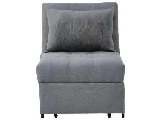 Fauteuil Aanpasbaar Van Stof Lesna - Grijs