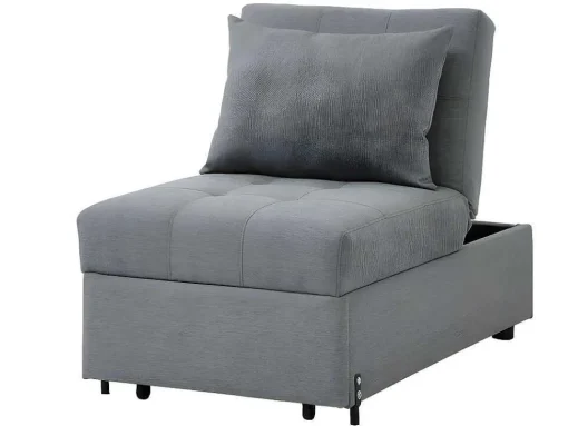 Fauteuil Aanpasbaar Van Stof Lesna - Grijs