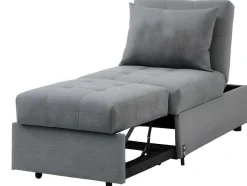 Fauteuil Aanpasbaar Van Stof Lesna - Grijs