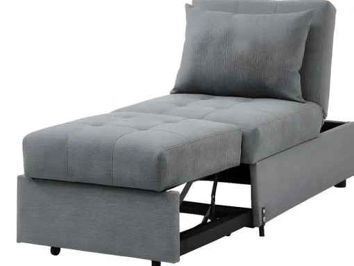 Fauteuil Aanpasbaar Van Stof Lesna - Grijs