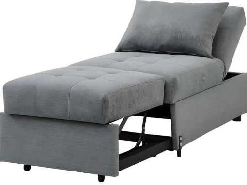 Fauteuil Aanpasbaar Van Stof Lesna - Grijs