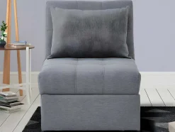 Fauteuil Aanpasbaar Van Stof Lesna - Grijs