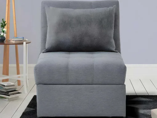 Fauteuil Aanpasbaar Van Stof Lesna - Grijs