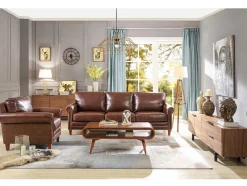 Fauteuil Cassandra Van Lived-In Leer - Bruin