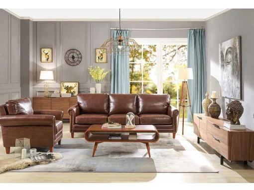 Fauteuil Cassandra Van Lived-In Leer - Bruin