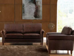 Fauteuil Cassandra Van Lived-In Leer - Bruin