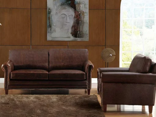Fauteuil Cassandra Van Lived-In Leer - Bruin