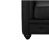 Fauteuil Chesterfield Van Kunstleer - Wit