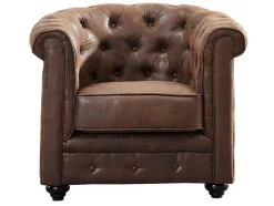 Fauteuil Chesterfield Van Microvezel Met Vintage Look