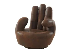 Fauteuil Draaibaar Catchy Van Microvezel Met Verouderd Effect