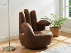 Fauteuil Draaibaar Catchy Van Microvezel Met Verouderd Effect