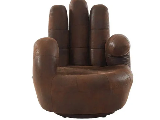 Fauteuil Draaibaar Catchy Van Microvezel Met Verouderd Effect