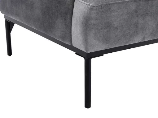 Fauteuil Grijs Fluweel Joel