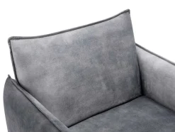 Fauteuil Grijs Fluweel Joel