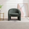 Fauteuil In Groen Ribfluweel Ossana