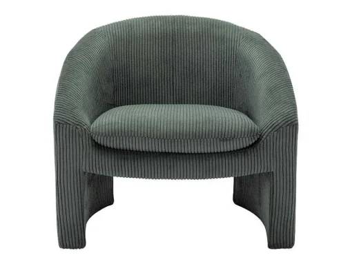 Fauteuil In Groen Ribfluweel Ossana