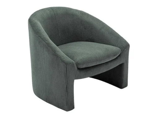 Fauteuil In Groen Ribfluweel Ossana