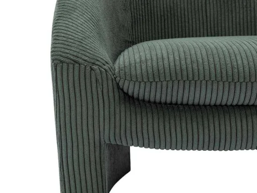 Fauteuil In Groen Ribfluweel Ossana