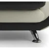 Fauteuil Indice Van Kunstleer - Tweekleurig Zwart En Wit