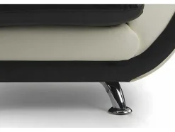 Fauteuil Indice Van Kunstleer - Tweekleurig Zwart En Wit