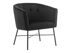 Fauteuil Met Armleuningen Fakart - 100% Polyester - Zwart
