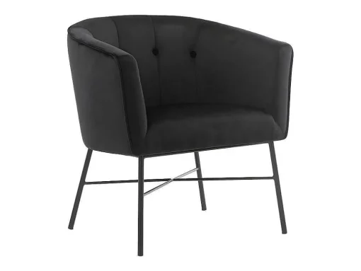 Fauteuil Met Armleuningen Fakart - 100% Polyester - Zwart