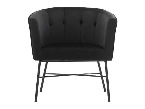 Fauteuil Met Armleuningen Fakart - 100% Polyester - Zwart
