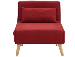 Fauteuil Met Bed Optie Posio Van Stof - Rood